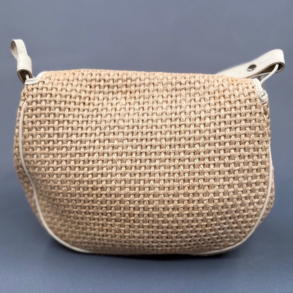 Vintage Bottega Veneta Tan Woven Crossbody Bag - Picture 2 of 11